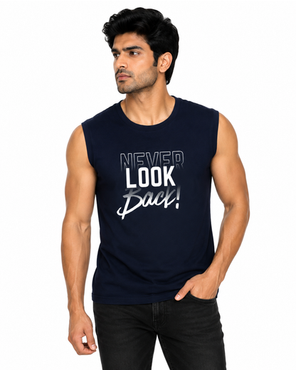 Regular Fit Sleeveless Workout T-Shirt for Men