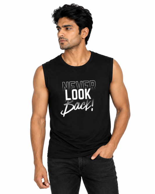 Regular Fit Sleeveless Workout T-Shirt for Men