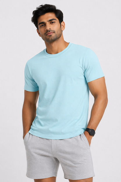 Unisex Classic Crew T-Shirt – 100% Cotton 180 GSM | Everyday Regular Fit Tee