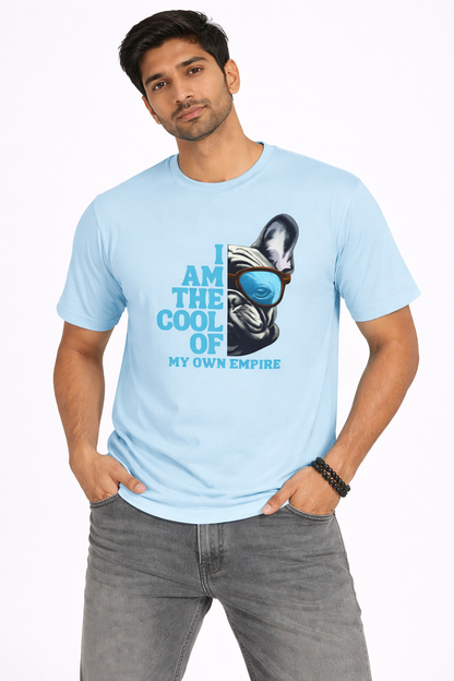 Cool Dog Graphic T-Shirt – “I Am The Cool of My Own Empire” Unisex Cotton Tee