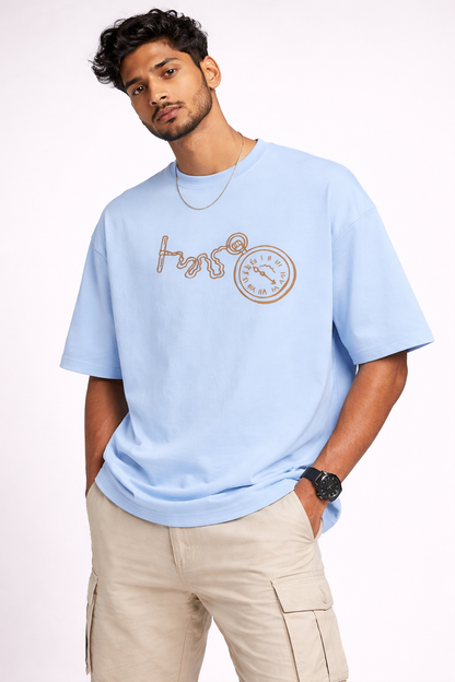 Unisex Terry Oversized T-Shirt | 260 GSM Premium Cotton Blend Drop Shoulder Tee
