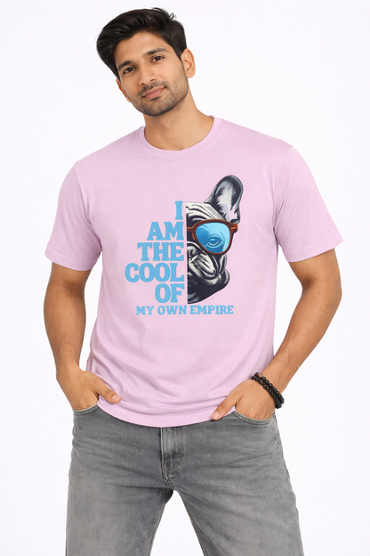 Cool Dog Graphic T-Shirt – “I Am The Cool of My Own Empire” Unisex Cotton Tee