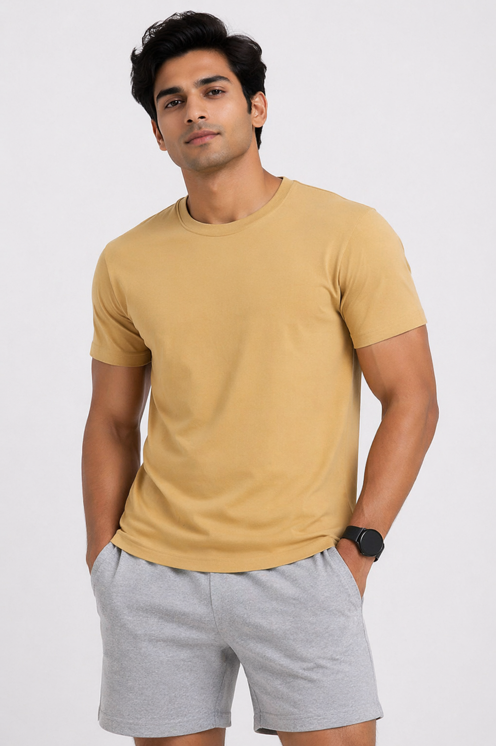 Unisex Classic Crew T-Shirt – 100% Cotton 180 GSM | Everyday Regular Fit Tee