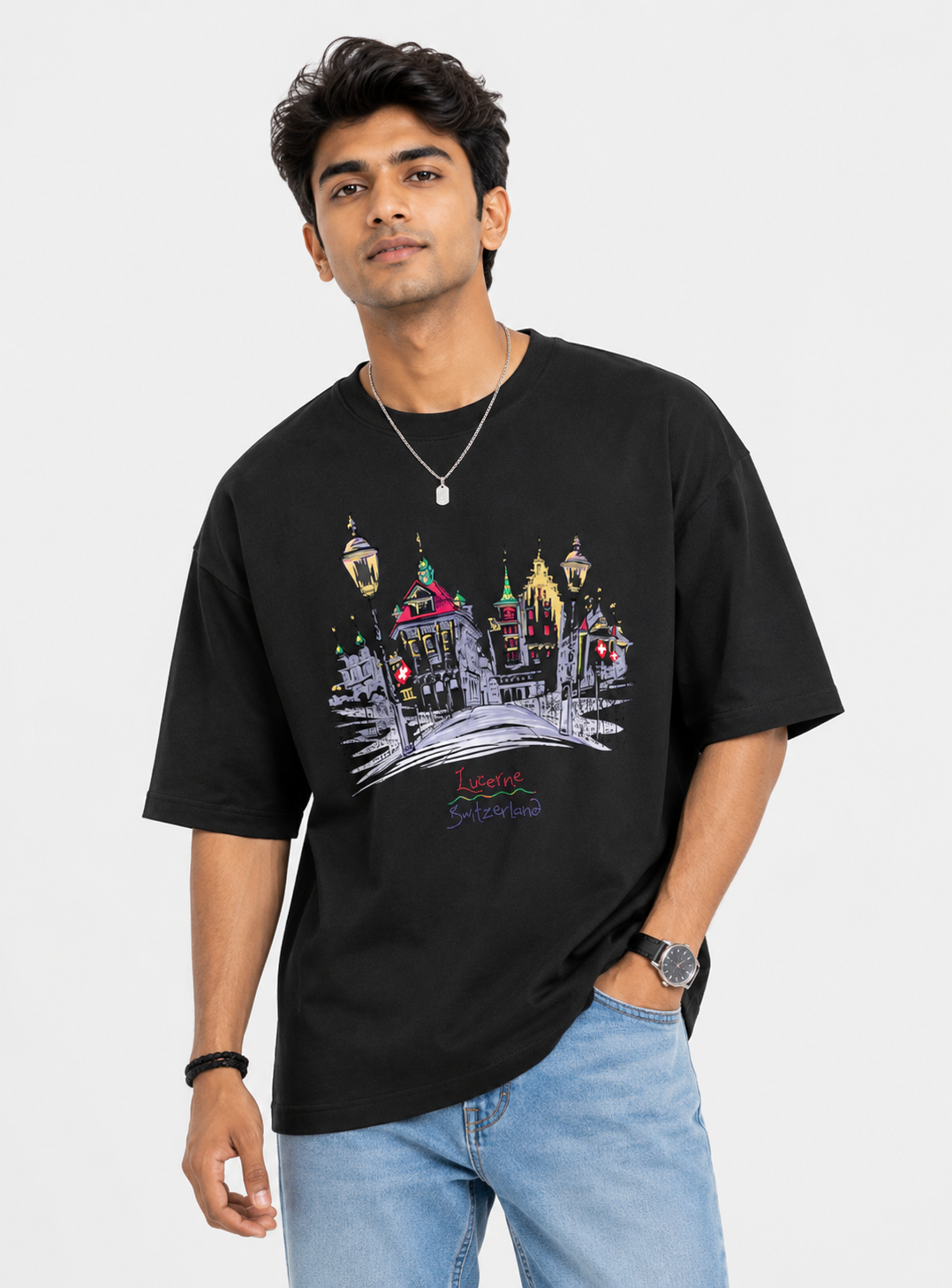 Minimalist Oversized T-Shirt for Men & Women | Premium Cotton Streetwear Tee