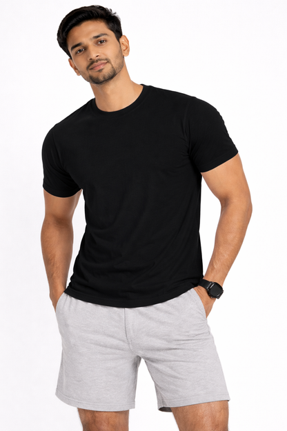 Unisex Classic Crew T-Shirt – 100% Cotton 180 GSM | Everyday Regular Fit Tee