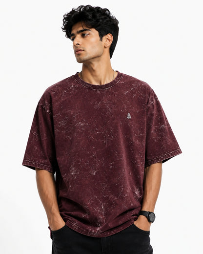 Premium Acid Wash Oversized T-Shirt for Men & Women | 240 GSM Cotton