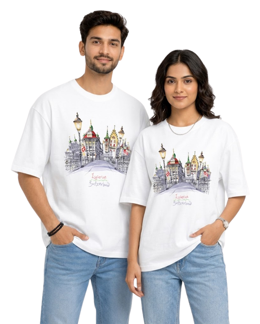 Unisex Minimalist Oversized T-Shirt for Men & Women | Premium Cotton Streetwear Tee