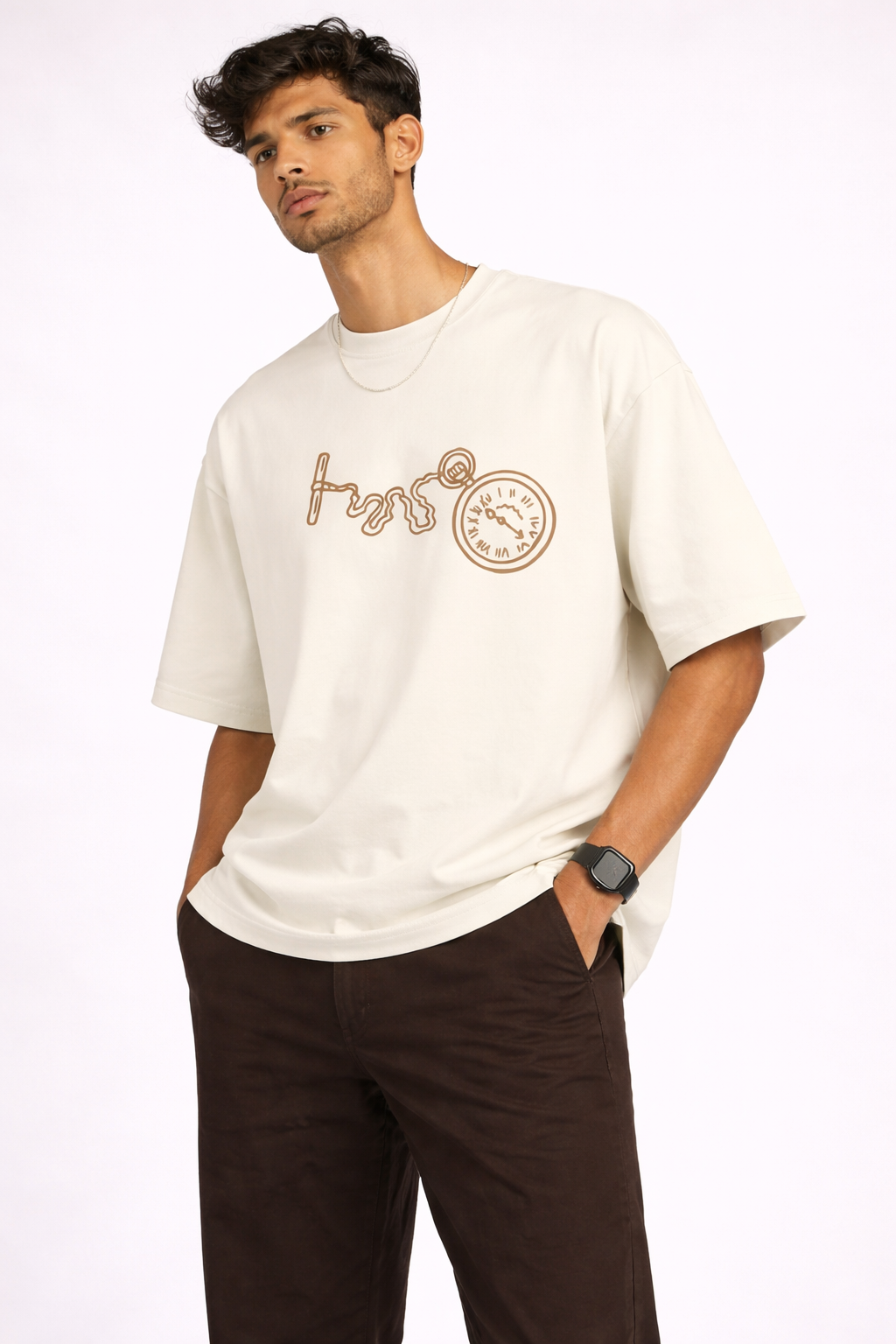 Unisex Terry Oversized T-Shirt | 260 GSM Premium Cotton Blend Drop Shoulder Tee