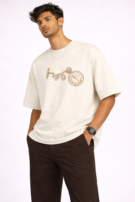 Unisex Terry Oversized T-Shirt | 260 GSM Premium Cotton Blend Drop Shoulder Tee