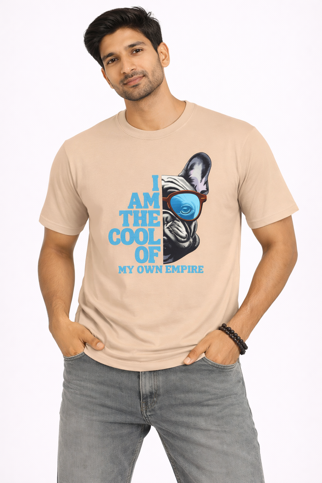 Cool Dog Graphic T-Shirt – “I Am The Cool of My Own Empire” Unisex Cotton Tee