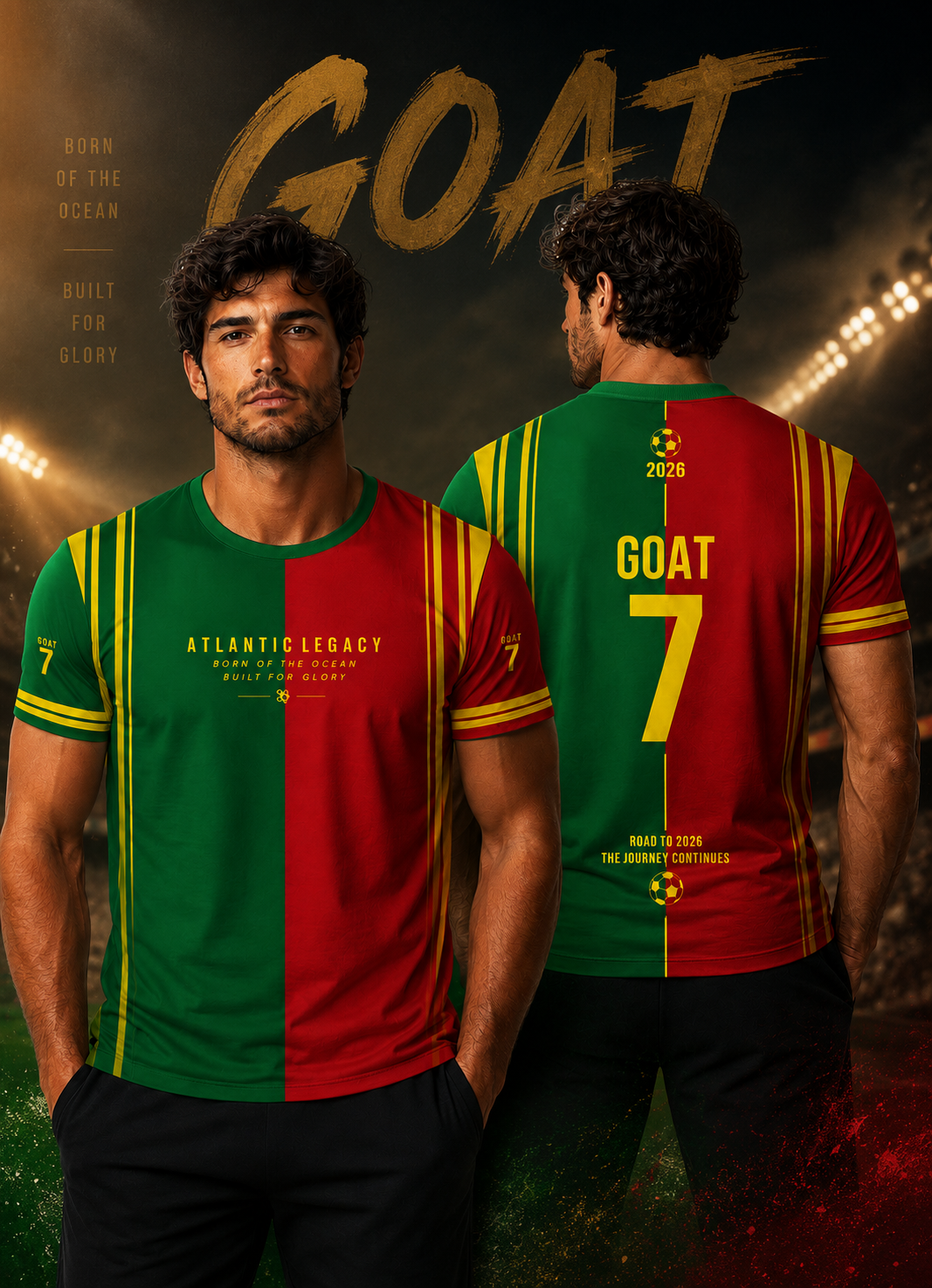 FIFA Unisex GOAT 7 Sports T-Shirt – Premium Dri-FIT Football Jersey | Unisex Activewear