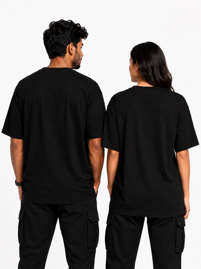 Unisex Terry Oversized T-Shirt | 260 GSM Premium Cotton Blend Drop Shoulder Tee