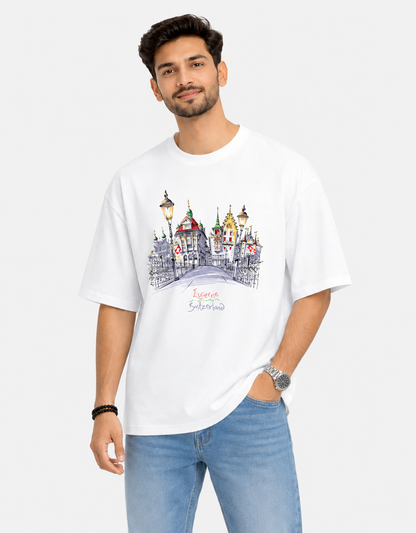 Minimalist Oversized T-Shirt for Men & Women | Premium Cotton Streetwear Tee