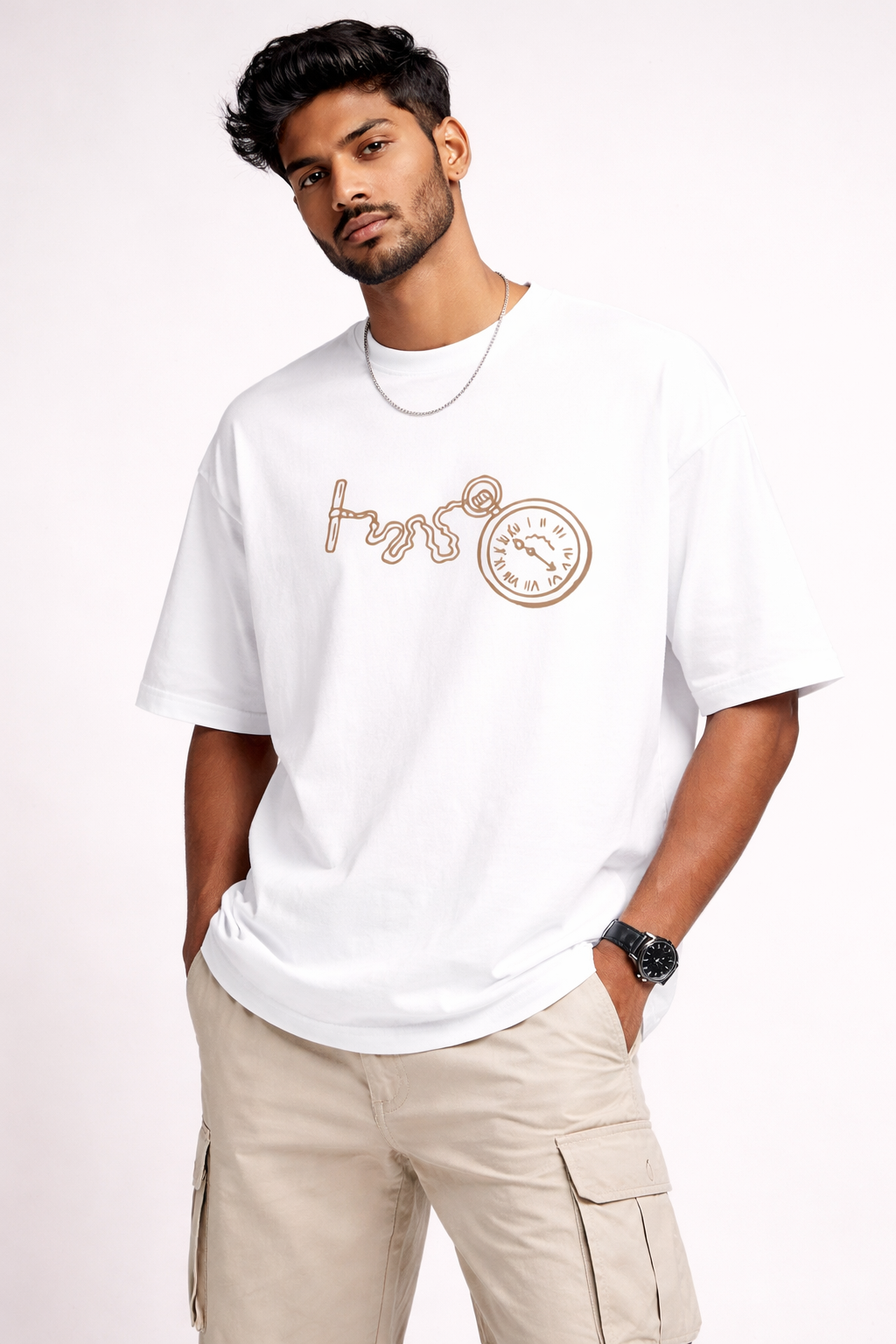 Unisex Terry Oversized T-Shirt | 260 GSM Premium Cotton Blend Drop Shoulder Tee