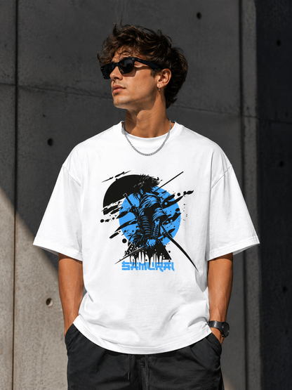 Samurai Anime Oversized T-Shirt for Men  |  Streetwear Tee