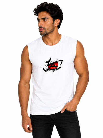 Men's Sleeveless T-Shirt | Anime Inspired Cotton Muscle Tee